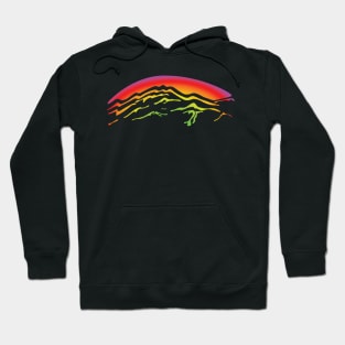 Pioneer Peak Mountain Range at Sunset Hoodie